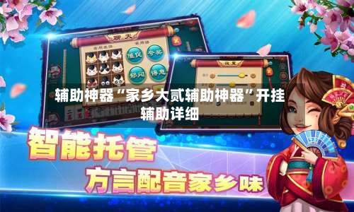 辅助神器“家乡大贰辅助神器”开挂辅助详细-第3张图片