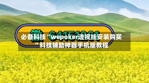 必备科技“wepoker透视挂安装购买	”科技辅助神器手机版教程-第1张图片