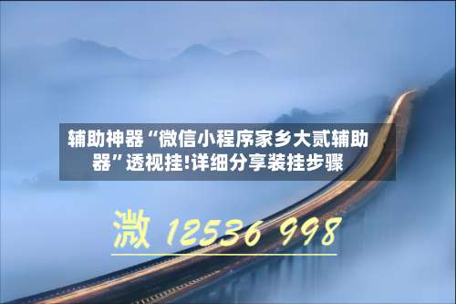 辅助神器“微信小程序家乡大贰辅助器	”透视挂!详细分享装挂步骤-第1张图片