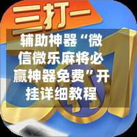 辅助神器“微信微乐麻将必赢神器免费”开挂详细教程-第3张图片