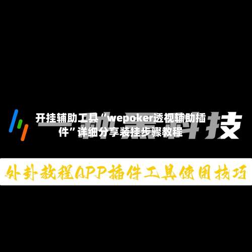 开挂辅助工具“wepoker透视辅助插件”详细分享装挂步骤教程-第1张图片