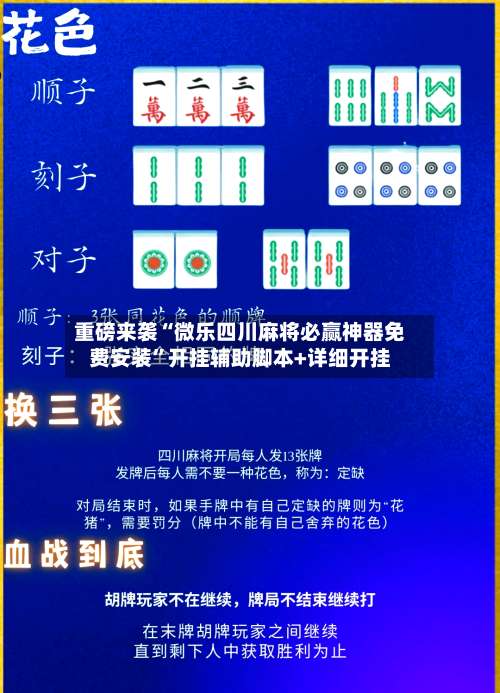 重磅来袭“微乐四川麻将必赢神器免费安装”开挂辅助脚本+详细开挂-第2张图片