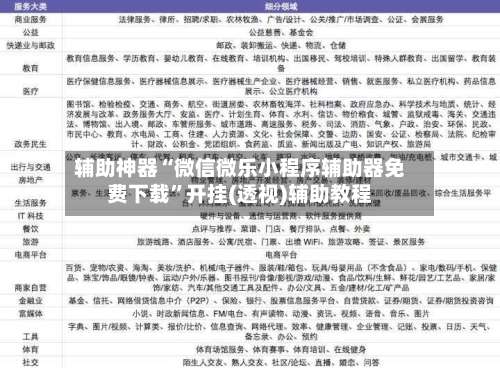 辅助神器“微信微乐小程序辅助器免费下载”开挂(透视)辅助教程-第1张图片
