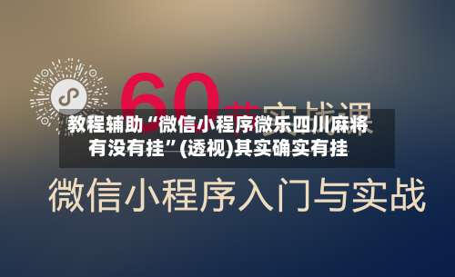 教程辅助“微信小程序微乐四川麻将有没有挂”(透视)其实确实有挂-第1张图片