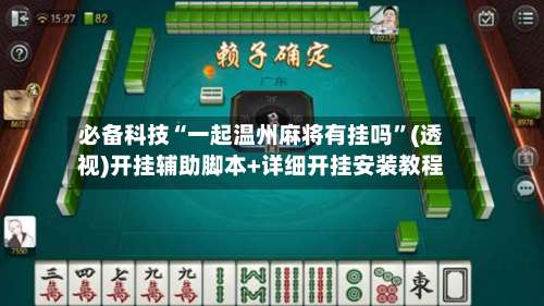 必备科技“一起温州麻将有挂吗”(透视)开挂辅助脚本+详细开挂安装教程-第2张图片