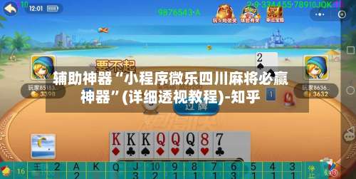 辅助神器“小程序微乐四川麻将必赢神器”(详细透视教程)-知乎-第3张图片