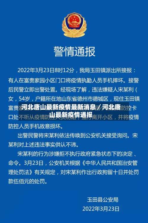 河北唐山最新疫情最新消息／河北唐山最新疫情通报-第1张图片