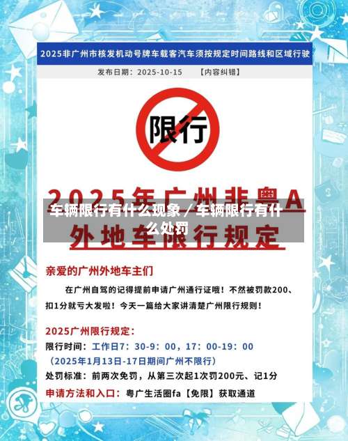 车辆限行有什么现象／车辆限行有什么处罚-第3张图片