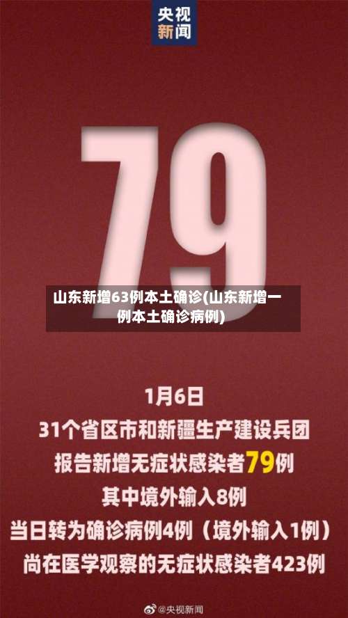 山东新增63例本土确诊(山东新增一例本土确诊病例)-第2张图片