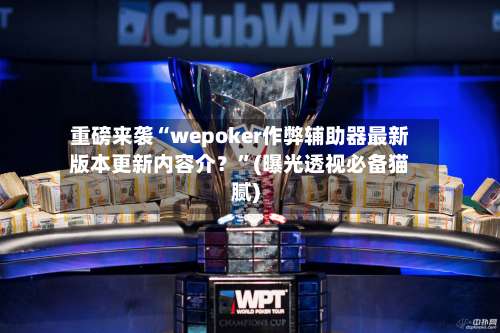 重磅来袭“wepoker作弊辅助器最新版本更新内容介？	”(曝光透视必备猫腻)-第2张图片
