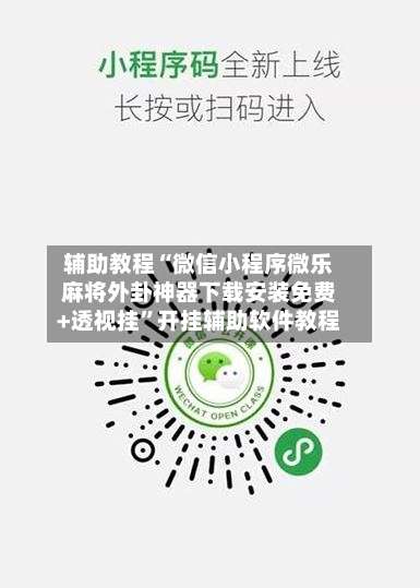 辅助教程“微信小程序微乐麻将外卦神器下载安装免费+透视挂”开挂辅助软件教程-第1张图片