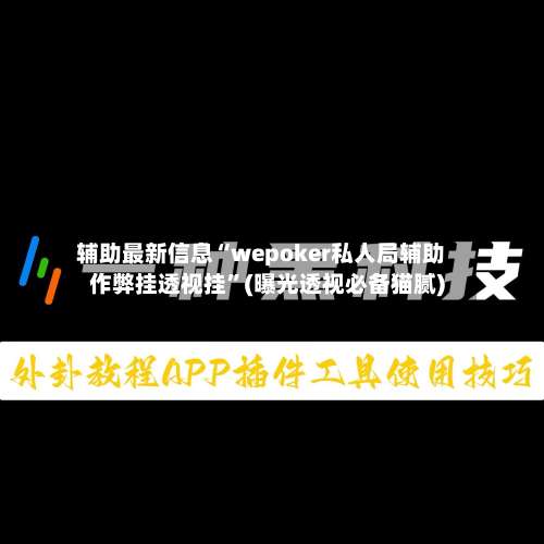 辅助最新信息“wepoker私人局辅助作弊挂透视挂”(曝光透视必备猫腻)-第3张图片