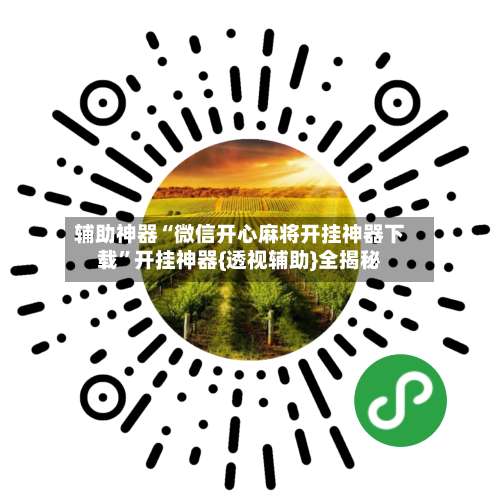 辅助神器“微信开心麻将开挂神器下载	”开挂神器{透视辅助}全揭秘-第1张图片