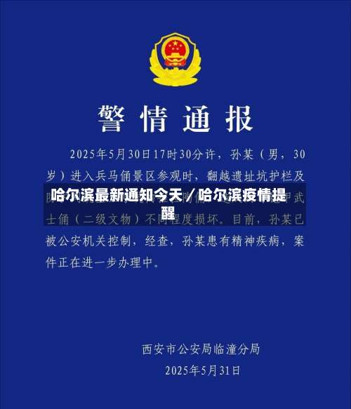 哈尔滨最新通知今天／哈尔滨疫情提醒-第1张图片