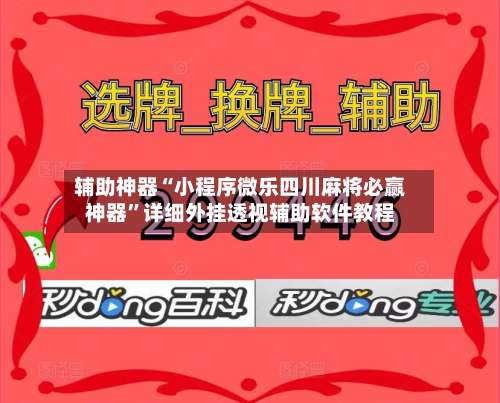 辅助神器“小程序微乐四川麻将必赢神器”详细外挂透视辅助软件教程-第3张图片