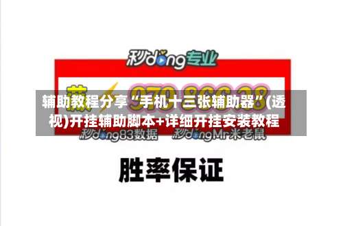 辅助教程分享“手机十三张辅助器”(透视)开挂辅助脚本+详细开挂安装教程-第1张图片