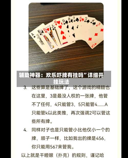 辅助神器：欢乐吓牌有挂吗”详细开挂玩法-第1张图片