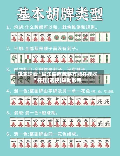 玩家速看“微乐陕西麻将万能开挂器”开挂(透视)辅助教程-第2张图片