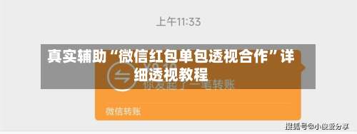 真实辅助“微信红包单包透视合作”详细透视教程-第1张图片