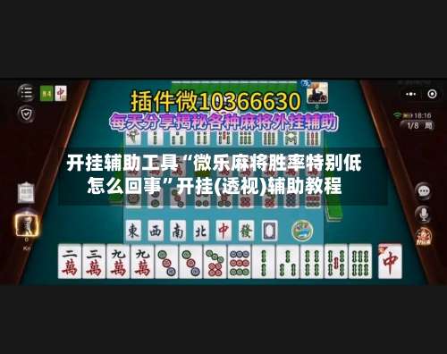 开挂辅助工具“微乐麻将胜率特别低怎么回事	”开挂(透视)辅助教程-第1张图片