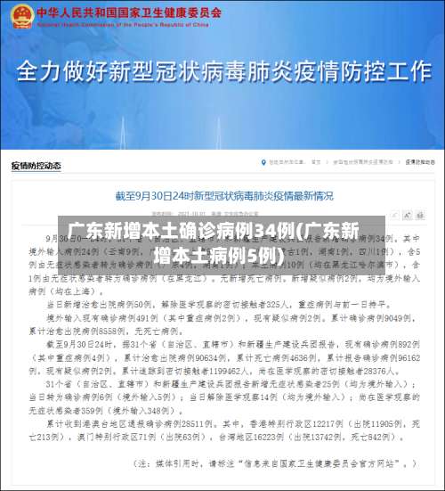 广东新增本土确诊病例34例(广东新增本土病例5例)-第1张图片