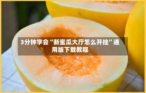 3分钟学会“新蜜瓜大厅怎么开挂”通用版下载教程-第3张图片