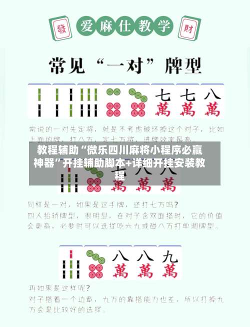 教程辅助“微乐四川麻将小程序必赢神器	”开挂辅助脚本+详细开挂安装教程-第2张图片