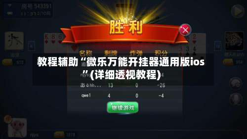 教程辅助“微乐万能开挂器通用版ios”(详细透视教程)-第3张图片