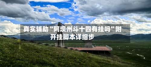 真实辅助“阿坝州斗十四有挂吗	”附开挂脚本详细步-第1张图片