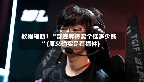 教程辅助！“奇迹麻将买个挂多少钱	”(原来确实是有插件)-第1张图片