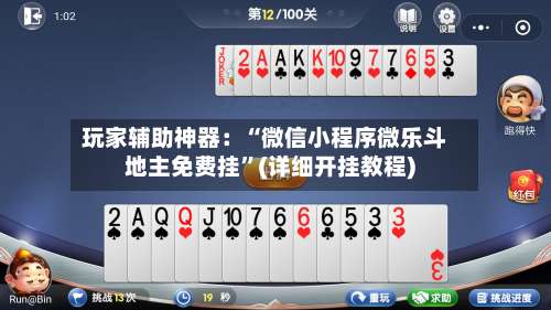 玩家辅助神器：“微信小程序微乐斗地主免费挂	”(详细开挂教程)-第3张图片