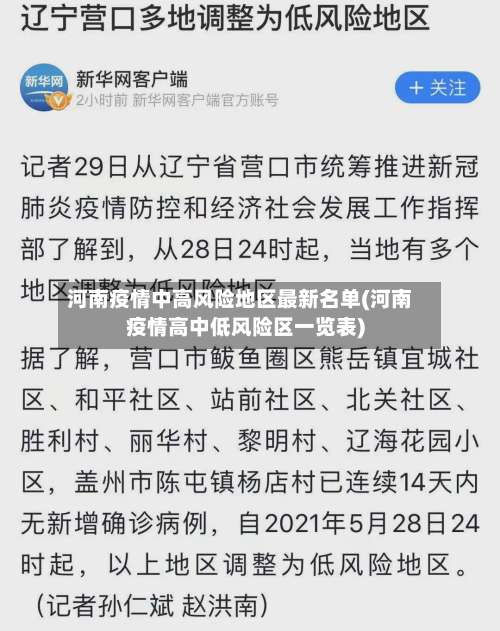 河南疫情中高风险地区最新名单(河南疫情高中低风险区一览表)-第2张图片