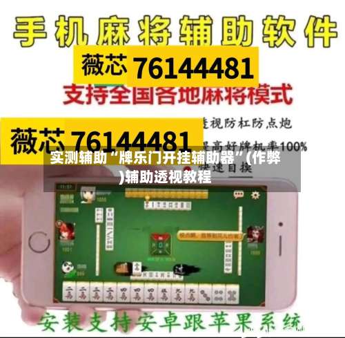 实测辅助“牌乐门开挂辅助器”(作弊)辅助透视教程-第2张图片