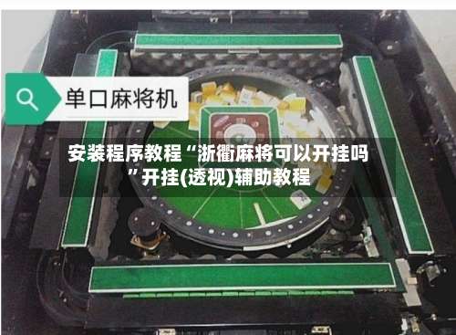 安装程序教程“浙衢麻将可以开挂吗”开挂(透视)辅助教程-第3张图片