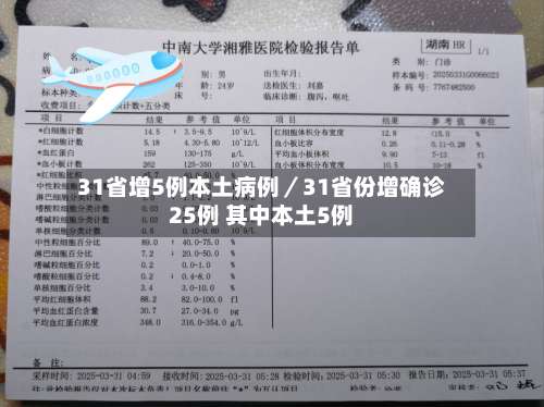31省增5例本土病例／31省份增确诊25例 其中本土5例-第3张图片