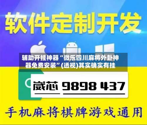 辅助开挂神器“微乐四川麻将外卦神器免费安装	”(透视)其实确实有挂-第2张图片