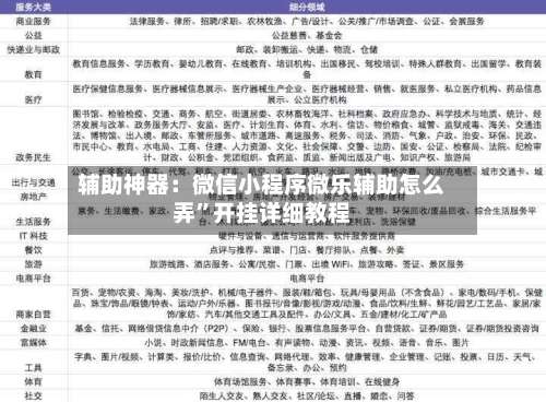 辅助神器：微信小程序微乐辅助怎么弄	”开挂详细教程-第2张图片
