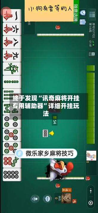 终于发现“讯奇麻将开挂专用辅助器	”详细开挂玩法-第2张图片