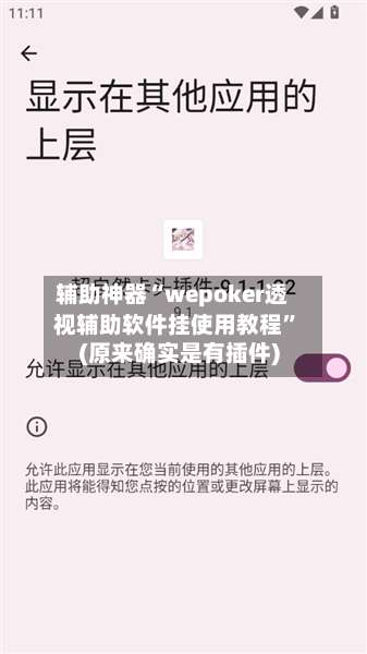 辅助神器“wepoker透视辅助软件挂使用教程	”(原来确实是有插件)-第1张图片