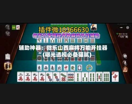 辅助神器：微乐山西麻将万能开挂器	”(曝光透视必备猫腻)-第1张图片