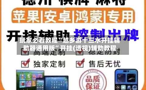 玩家必看教程“越乡游十三水开挂辅助器通用版	”开挂(透视)辅助教程-第1张图片