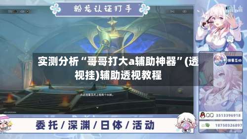 实测分析“哥哥打大a辅助神器	”(透视挂)辅助透视教程-第2张图片