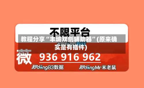 教程分享“丰城双剑辅助器	”(原来确实是有插件)-第2张图片
