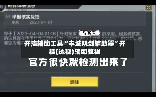 开挂辅助工具“丰城双剑辅助器”开挂(透视)辅助教程-第1张图片