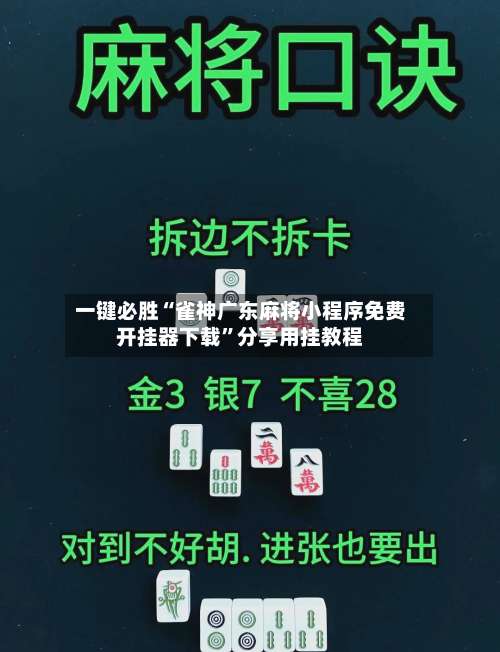 一键必胜“雀神广东麻将小程序免费开挂器下载	”分享用挂教程-第2张图片