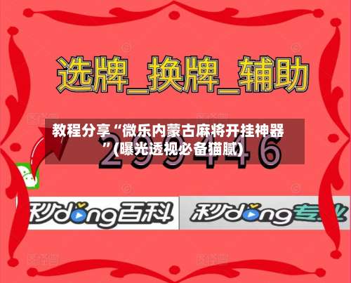 教程分享“微乐内蒙古麻将开挂神器	”(曝光透视必备猫腻)-第1张图片