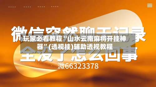 玩家必看教程“山水云南麻将开挂神器”(透视挂)辅助透视教程-第1张图片