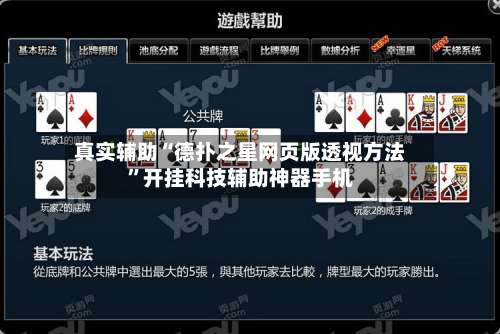 真实辅助“德扑之星网页版透视方法”开挂科技辅助神器手机-第2张图片