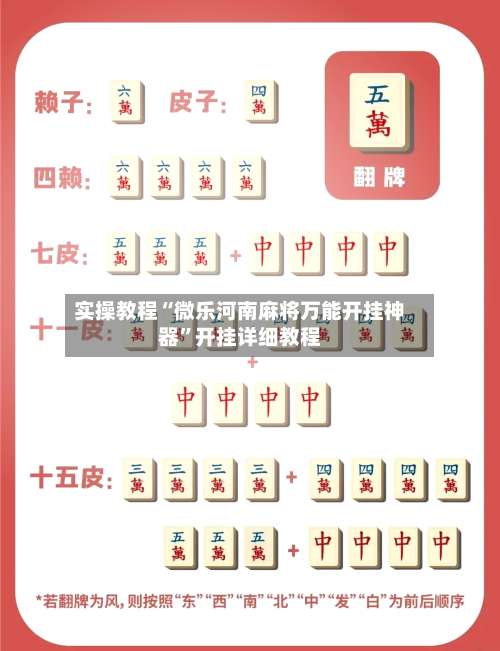 实操教程“微乐河南麻将万能开挂神器	”开挂详细教程-第1张图片