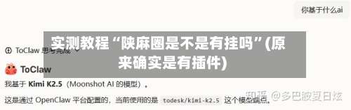 实测教程“陕麻圈是不是有挂吗”(原来确实是有插件)-第3张图片
